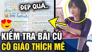 Gọi học sinh lên KIỂM TRA BÀI CŨ cô gái THÍCH MÊ khi mở cuốn tập  Tin 3 Phút [upl. by Aeslahc41]