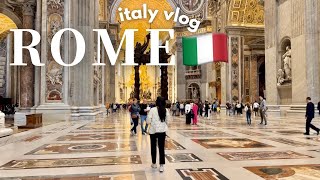 【Italy vlog】 2日間で『観光と食を堪能する旅』🇮🇹 バチカン市国🇻🇦 カルボナーラ ジェラート ローマvlog [upl. by Ramahs314]