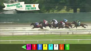 MONMOUTH PARK 71623 RACE 6 [upl. by Eniamreg]