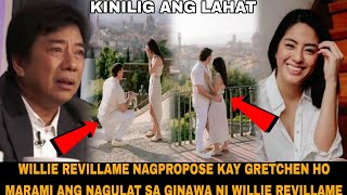 WILLIE REVILLAME NAGPROPOSE KAY GRETCHEN HO  MARAMI ANG NAGULAT SA GINAWA NI WILLIE REVILLAME [upl. by Thury920]