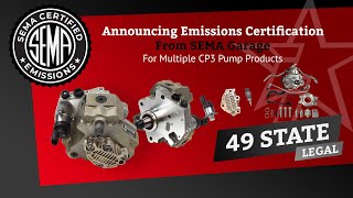 Industrial Injection Receives SEMA Certified Emissions for CP3 Products [upl. by Yrocal852]