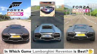 Lamborghini Reventon Sound amp Top Speed  Extreme Car Driving Simulator vs Forza Horizon 5 vs Forza 4 [upl. by Eednarb471]