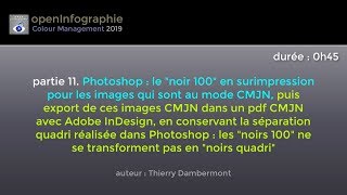 COLORIMETRIE 201911  Travail expert du CMJN de Adobe Photoshop … Les paramètres avancés du CMJN [upl. by Annail]