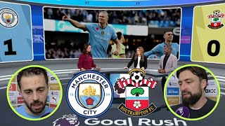 Manchester City vs Southampton 10 Post Match Analysis  Bernardo Silva and Russell Martin Reactions [upl. by Maillliw]