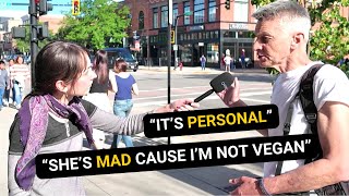 Vegan talks slavery in the street with strangers [upl. by Midian]