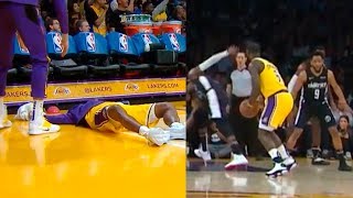 Lance Stephenson shocks the Lakers bench after breaks Jeff Greens ankles with epic crossover [upl. by Dalt]