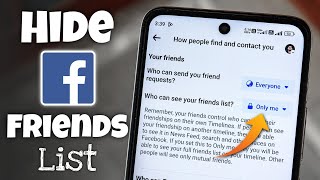 How to Hide Friends List on Facebook 2024 [upl. by Otrebmal]