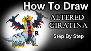 How To Draw Giratina Altered Form Step By Step [upl. by Baniez]