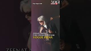 Zeenat Amans Chic Cover Shoot For Vogue India  Zeenat Aman Vogue Shoot  shortsvideoviral [upl. by Irish320]