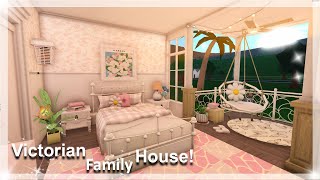 Roblox Bloxburg 25k Victorian Elegant Family Home  No Large Plot Bloxburg House build [upl. by Orr]