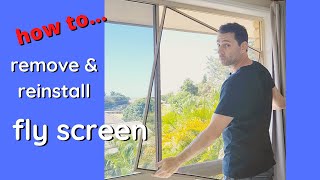 How to Remove and Install aluminium fly wire window screen with Inspire DIY Kent Thomas [upl. by Rox]