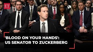 Mark Zuckerberg and tech CEOs told you have blood on your hands at US Senate child safety hearing [upl. by Imat408]