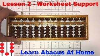 Lesson 2  Abacus Worksheet Help [upl. by Laktasic]