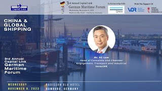 2023 3rd Annual Capital Link German Maritime Forum  China amp Global Shipping Presentation [upl. by Sirronal]