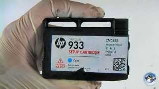 Inside HP 933 Cyan Setup Ink Cartridge [upl. by Madeleine]