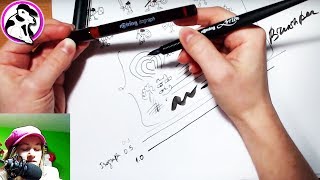 Review of rotring Art pen for calligraphy [upl. by Naiva]