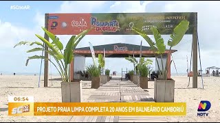 Projeto Praia Limpa completa 20 anos em Balneário Camboriú sensibilização continua após o Carnaval [upl. by Guerin679]