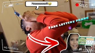 FAKE LOTTERY TICKET PRANK ON BOYFRIEND BEST REACTION EVER [upl. by Nadirehs219]