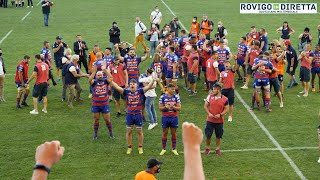 Rugby Rovigo Delta finale scudetto 2021  Le immagini dalla curva rossoblu [upl. by Norod287]