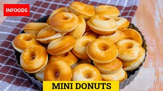 Mini Donuts Recipe using a Donut Maker  How to Make Mini Donuts  Donut Maker Recipes  Infoods [upl. by Assirahs]