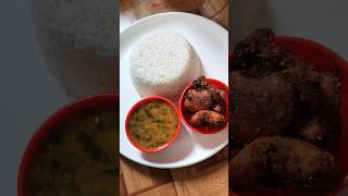 Combination of spinach dal with chicken fryfood festival [upl. by Antrim]