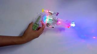 Flashing Pistol with Soundflashing toy with sound led toy glow toy in the dark [upl. by Laerdna606]