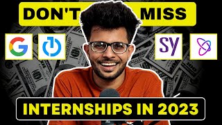 5 Amazing Internship Opportunities of 2023 👩‍💻🔥  APPLY NOW ✅ [upl. by Sanoj]