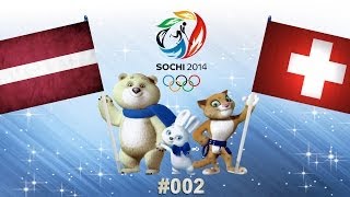 Olympia 2014 Sotchi 002  Lettland  Schweiz [upl. by Lucinda]