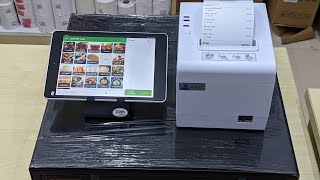 CAFE AND RESTAURANT BILLING WITH TAB  THERMAL PRINTER HINDI ANDROID TOUCH POS BILLING SYSTEMS [upl. by Altaf]