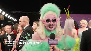 Dawn quotRuPauls Drag Racequot at the 76th Emmy Awards  TelevisionAcademycomInterviews [upl. by Jamnes5]