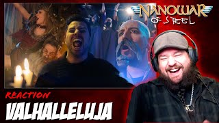 VIKING REACTS  NANOWAR OF STEEL  quotValhallelujaquot [upl. by Adikam]