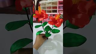 DIY Ribbon Flower flowers flower2025 diy diycrafts shorts [upl. by Oilasor]