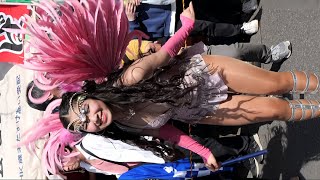 【SAMBA in JAPAN】A university student samba dancer who looks great in a pink costume [upl. by Enyaz]