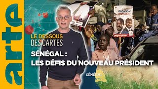 Sénégal  les défis du nouveau président  Lessentiel du Dessous des Cartes  ARTE [upl. by Atnuahsal]