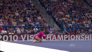 Alexandra Raisman  Floor Exercise  2010 Visa Championships  Women  Day 2 [upl. by Gorton]