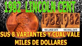 1982 LINCOLN CENT Y SUS 8 VARIANTES [upl. by Arahk710]