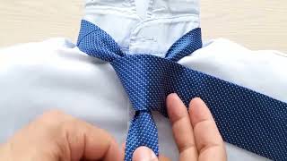 How to tie a tie EASY WAY  Slowly amp Mirrored Windsor knot  Necktie [upl. by Anoerb]