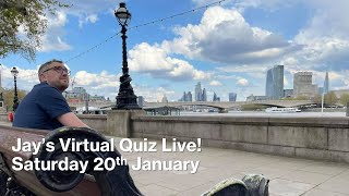 Virtual Pub Quiz Live Saturday 20th January [upl. by Assenej553]