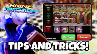 HALL OF MIRRORS TIPS AND TRICKS  DUO NIGHTMARE MODE  Anime Defenders [upl. by Eelta]