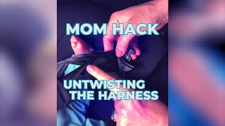 Triangle Trick  Car Seat Hack for Untwisting a Car Seat Harness shorts [upl. by Rodenhouse]