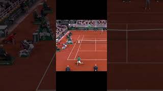 Tennis Elbow 4 Federer 37 Strokes Rally vs Nadal shorts [upl. by Otrebmuh]