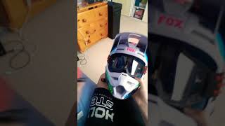 Mounting a gopro mount to MX helmetFox V1 [upl. by Sucrad]