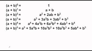 Binomial Expansion with Pascals Triangle 68a [upl. by Whitten]