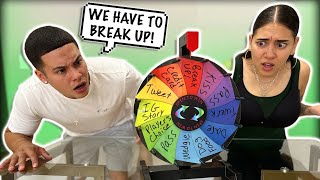 WE BROKE UP BECAUSE OF THIS CHALLENGE MYSTERY WHEEL [upl. by Olim336]