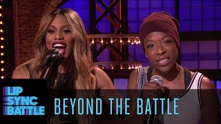 Beyond the Battle with Laverne Cox and Samira Wiley  Lip Sync Battle [upl. by Orgel]