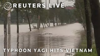 LIVE Typhoon Yagi hits Vietnam flooding Thai Nguyen [upl. by Keese]