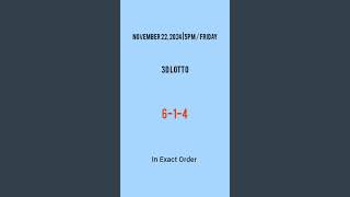 5pm Lotto Results Today November 22 2024 ez2 swertres 2d 3d pcso [upl. by Layol]