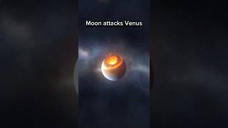 Moon attacks Venus 😰 shorts space explosion [upl. by Breena987]