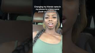 CHANGING MY FRIENDS NAME IN MY PHONE PRANK [upl. by Pasia780]