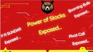 Power of Stocks Exposed  Pivot Call Booming Bulls exposed VP Fin Live Proof [upl. by Nihsfa]